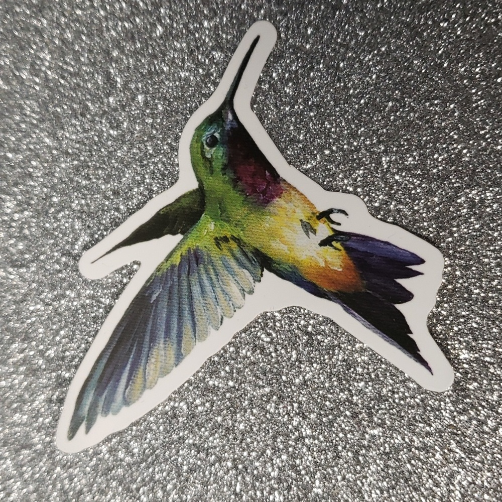 BIRD NATURE WATERPOOF Sticker Humming Bird